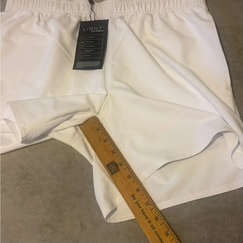 J. Lindeberg Preston Shorts Men's LARGE New Nwt WHITE TENNIS PICKLEBALL